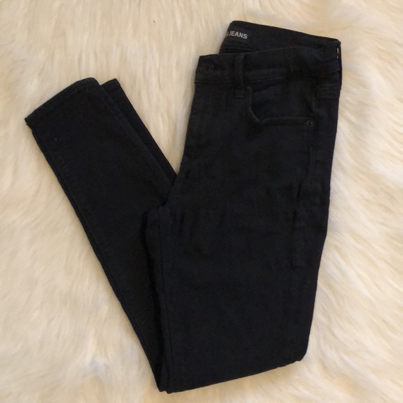 Black express mid rise leggings